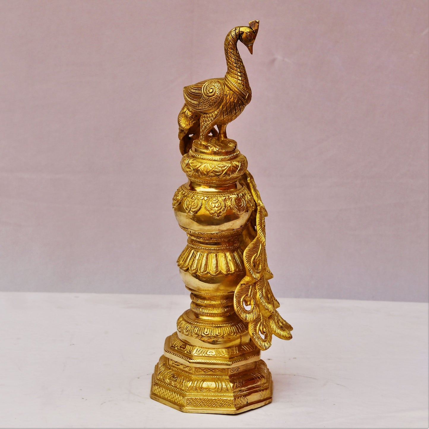 Brass Peacock Stand Decorative