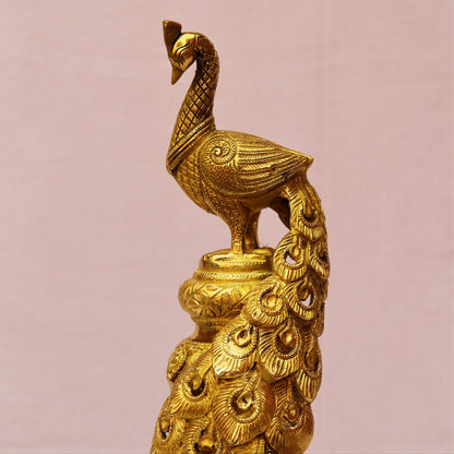 Brass Peacock Stand Decorative