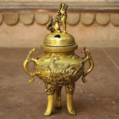 Brass Decor Vintage Finish Incense Burner.