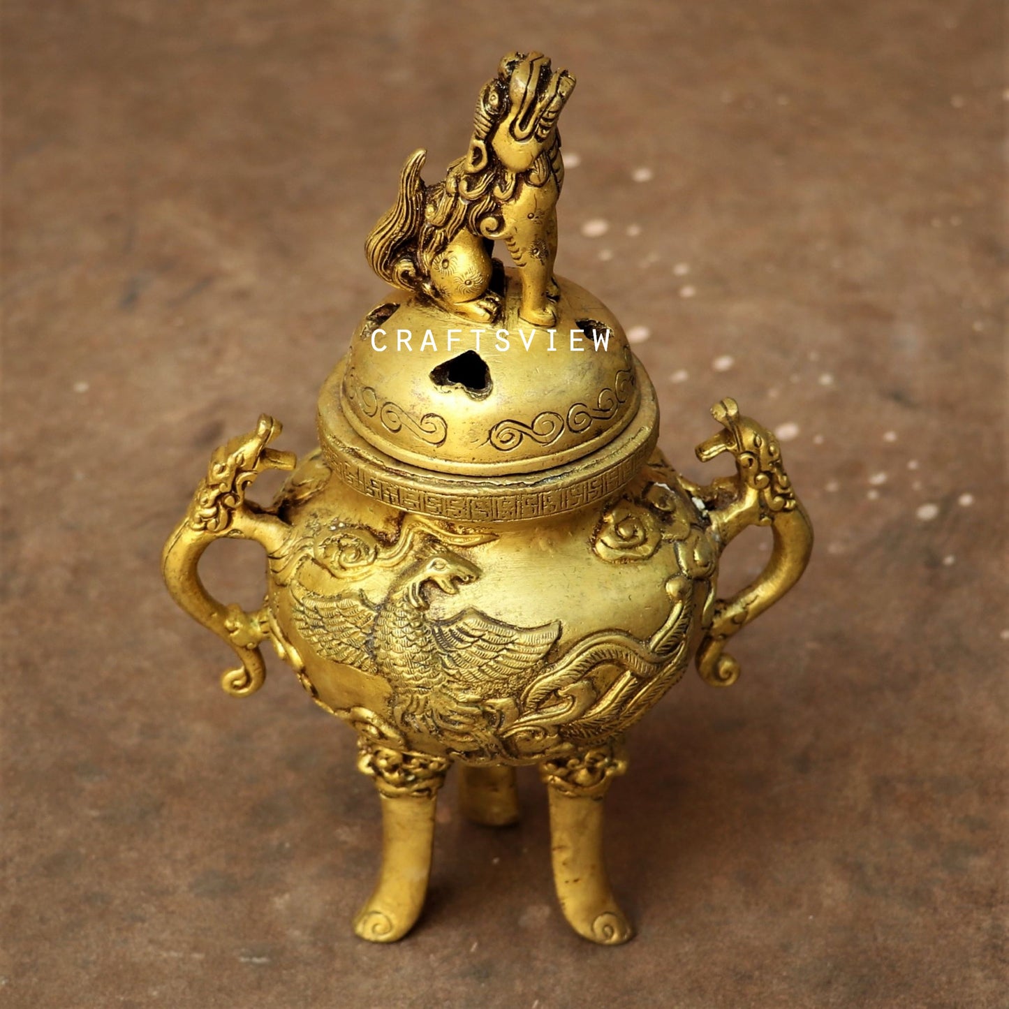 Brass Decor Vintage Finish Incense Burner.