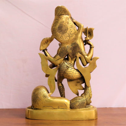 Brass Lord Shiva Ardhanarishvara Statue 17"