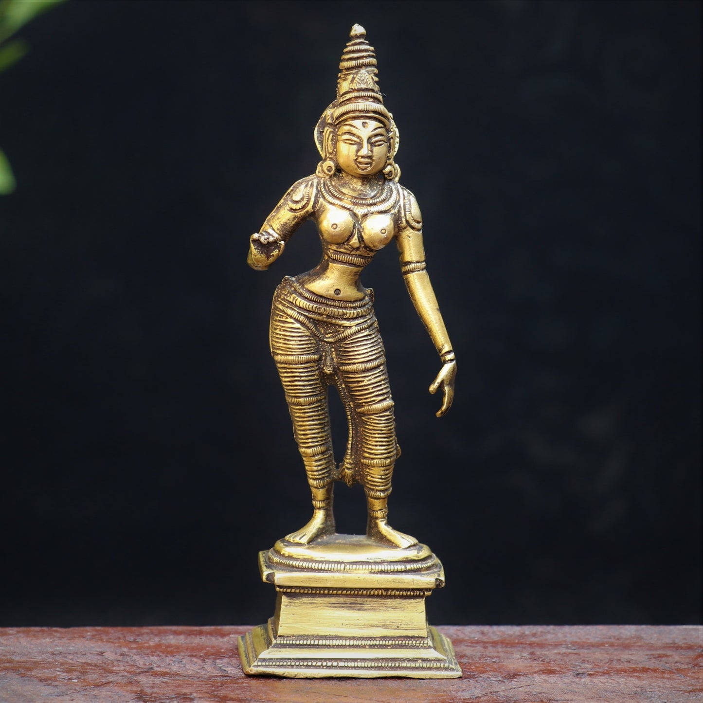 Brass Parvati Statue