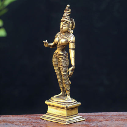 Brass Parvati Statue