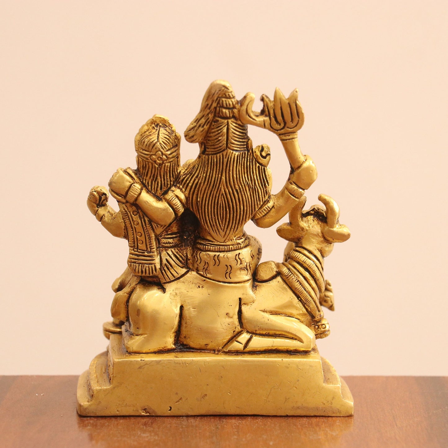 4.5" Superfine Small Brass Shiva Family