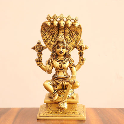 Superfine Brass Small Vishnu Idol