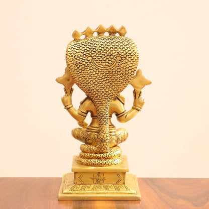 Superfine Brass Small Vishnu Idol