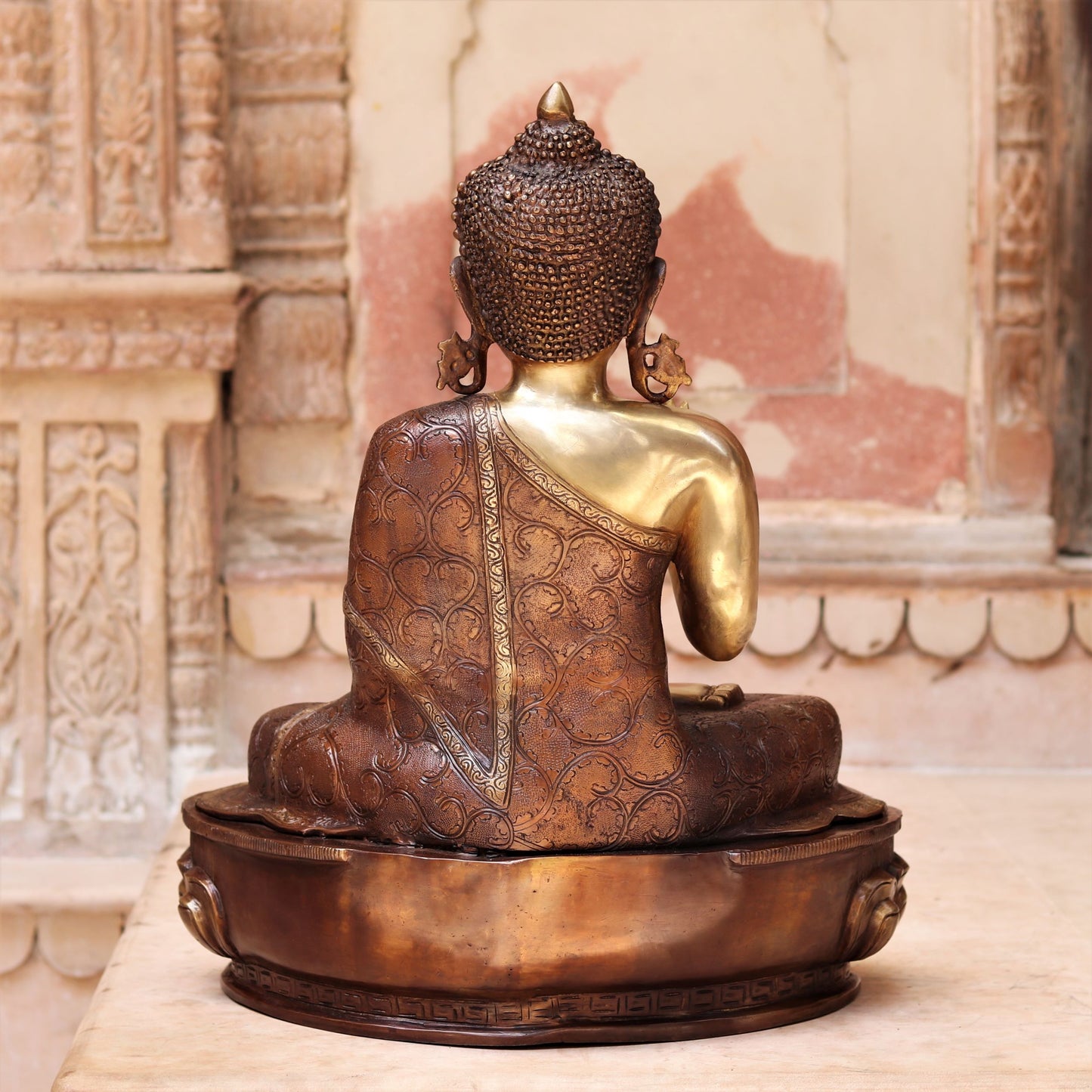 Brass Buddha Sculpture 22" Super fine