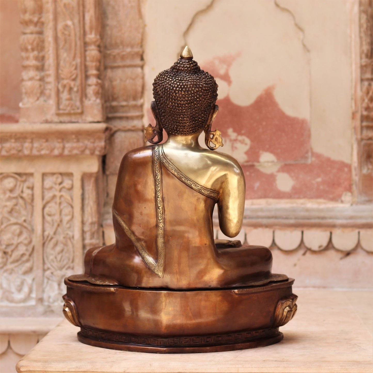 Brass Blessing Buddha Statue