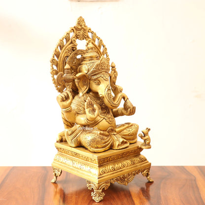 15" Brass superfine Lord Ganesha Statue