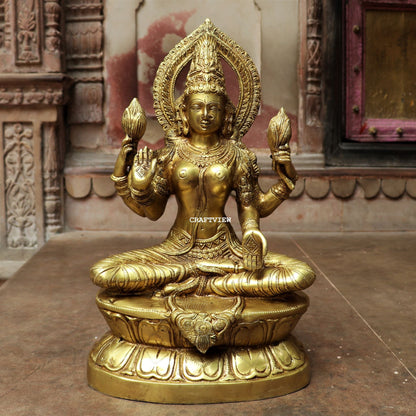 Brass Maa Lakshmi Statue