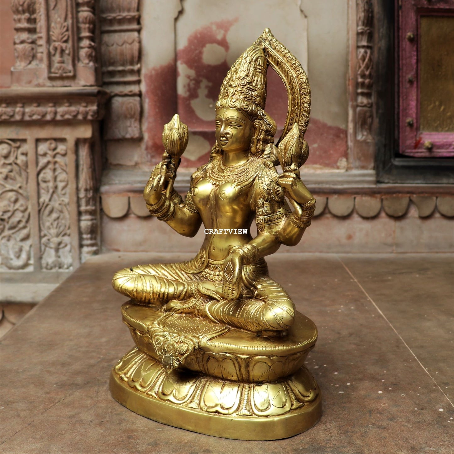 Brass Maa Lakshmi Statue