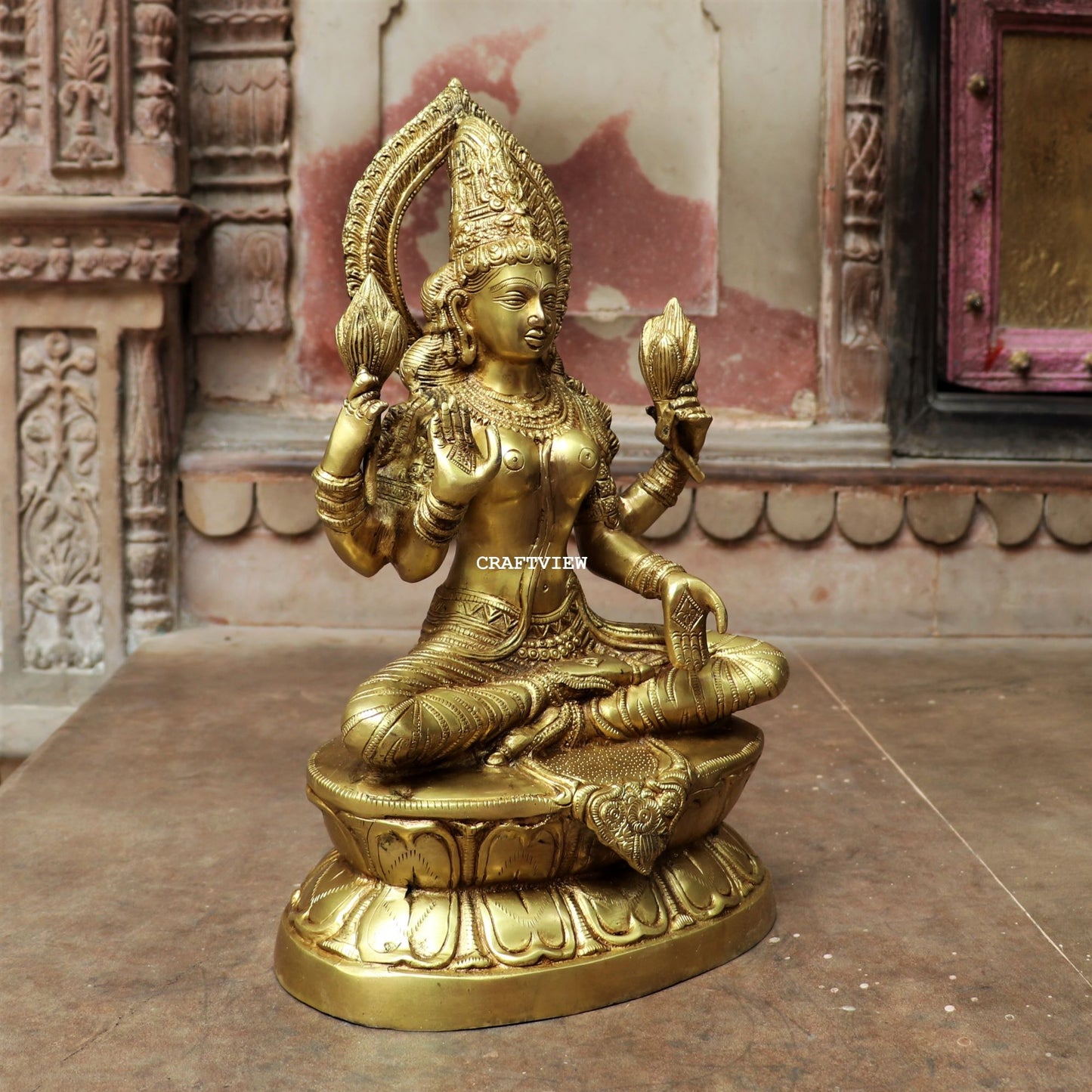 Brass Maa Lakshmi Statue