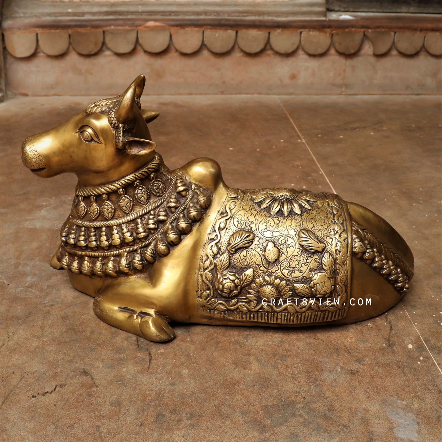 Brass Nandi Figurine