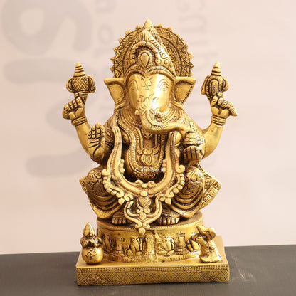 Brass Lord Ganesha Statue