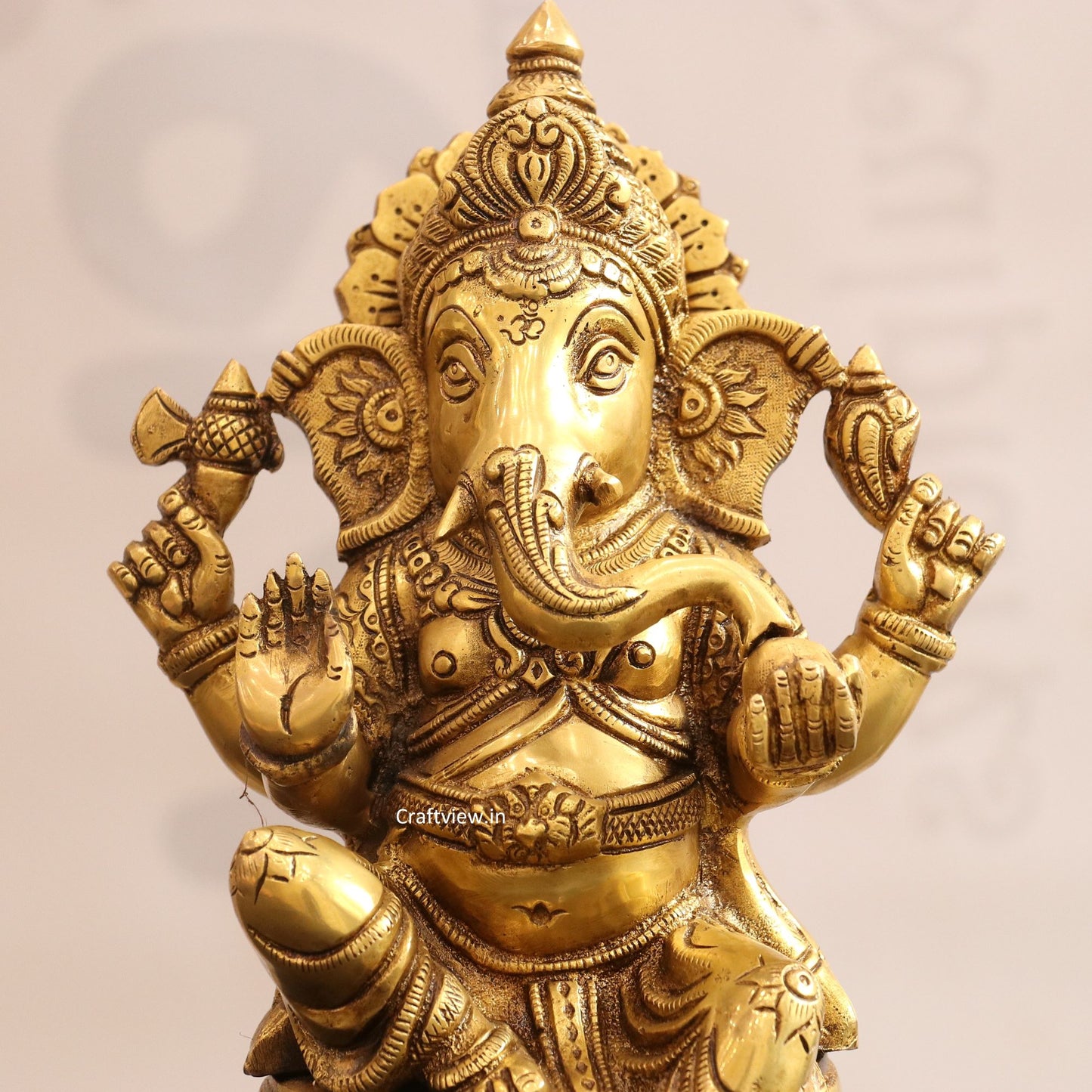 Brass Lord Ganesh Statue super fine 11.5"