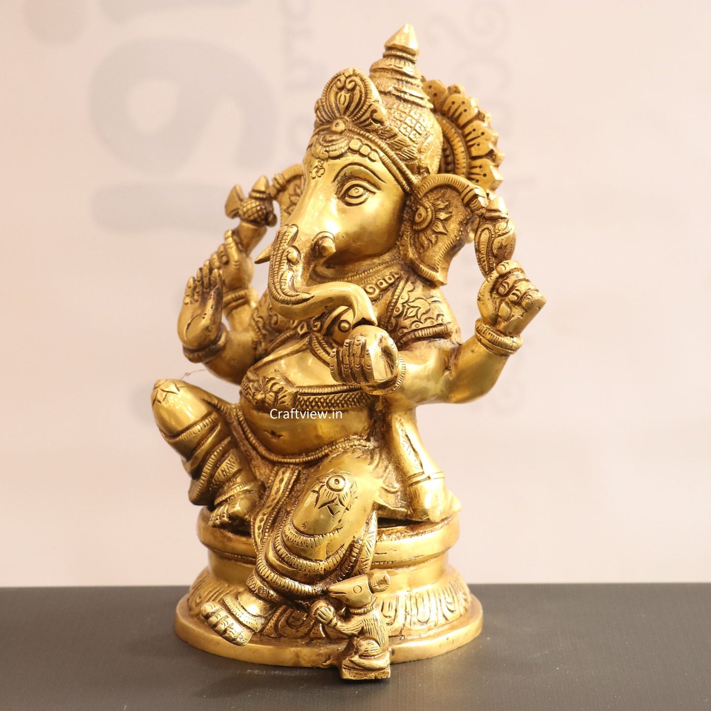 Brass Lord Ganesh Statue super fine 11.5"