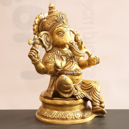 Brass Lord Ganesh Statue super fine 11.5"