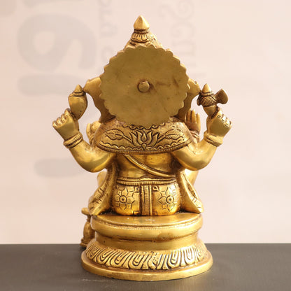 Brass Lord Ganesh Statue super fine 11.5"