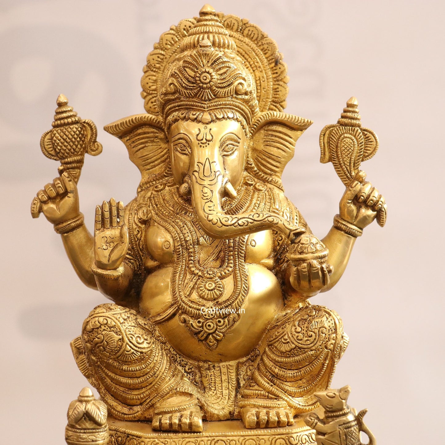 Brass Lord Ganesh Statue 11"