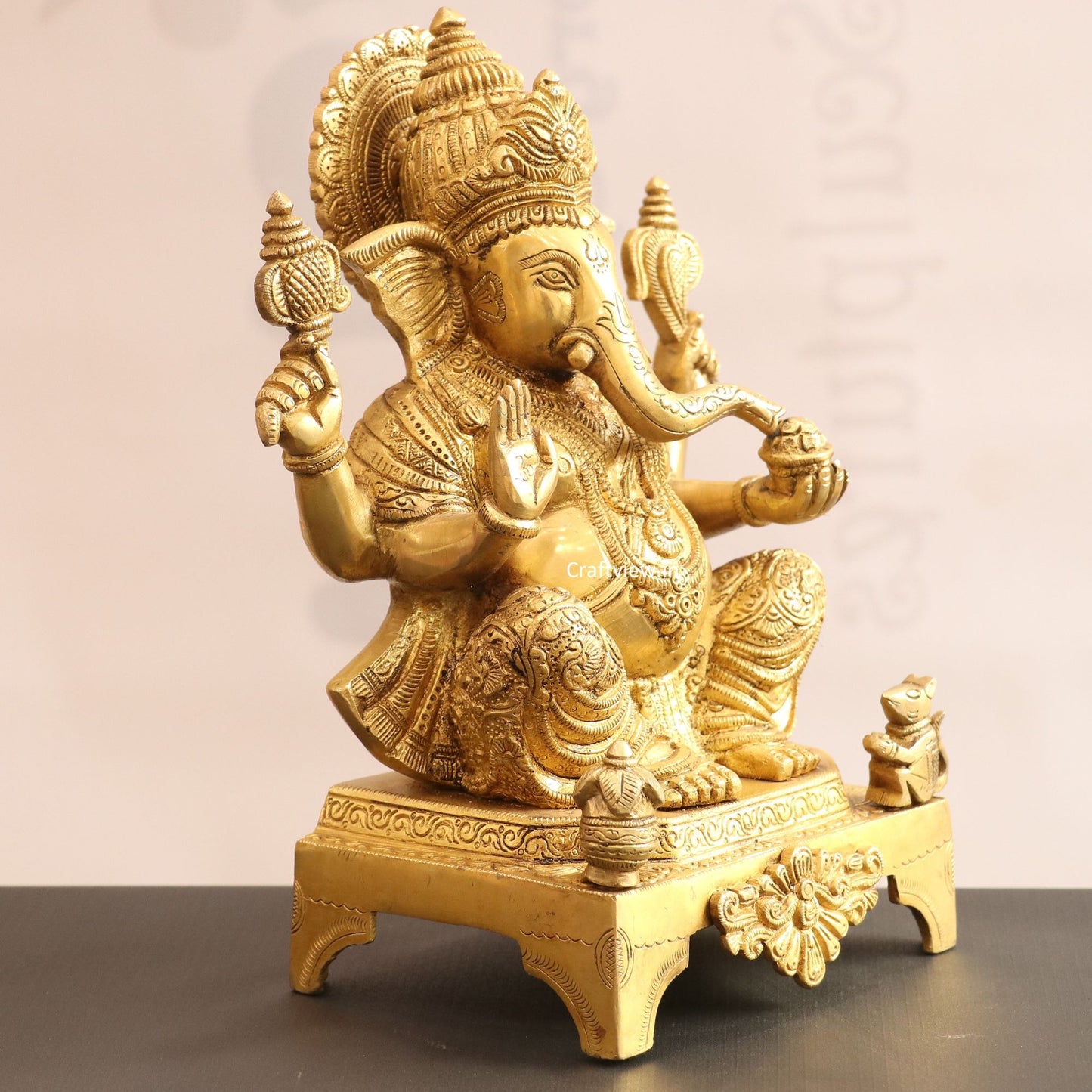 Brass Lord Ganesh Statue 11"