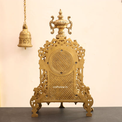 23" Unique Designer Tabletop Brass Clock Made in India