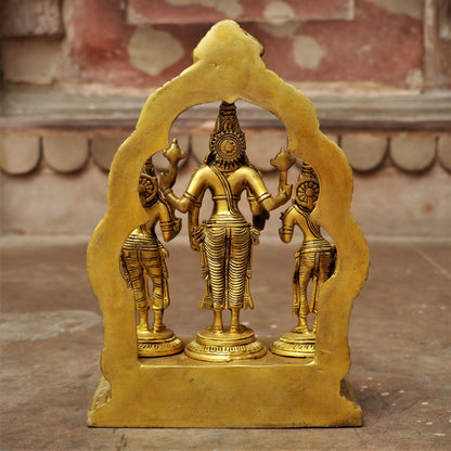 Brass Vishnu With Goddess Lakshmi