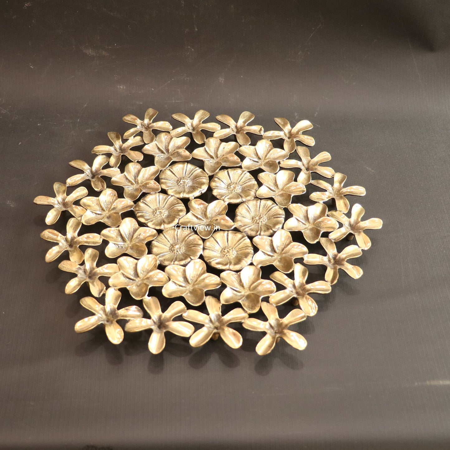 1" Brass Decorative Lotus Flower Table & Wall Décor