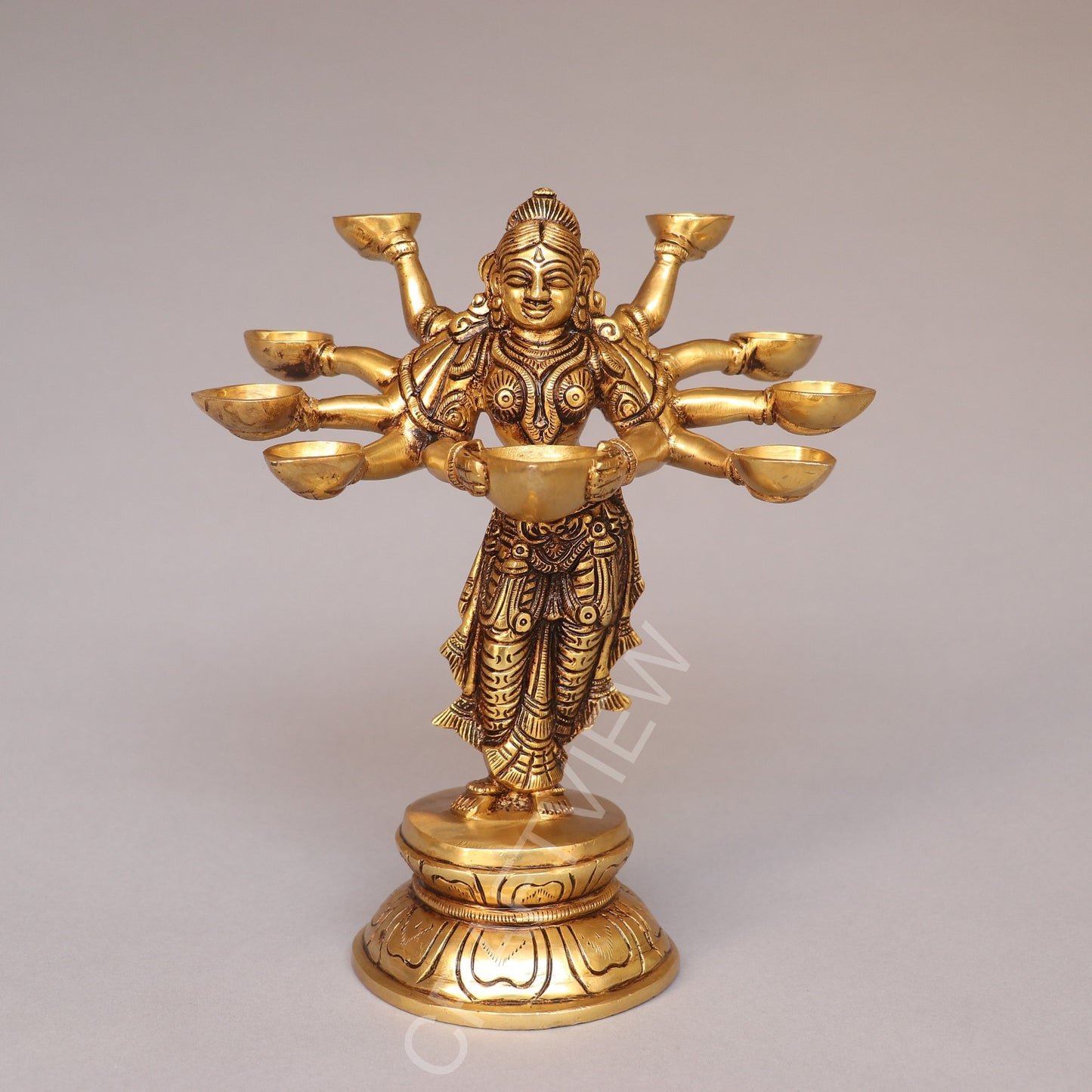 Brass Deeplakshmi – A Symbol of Prosperity, Light & Divine Grace