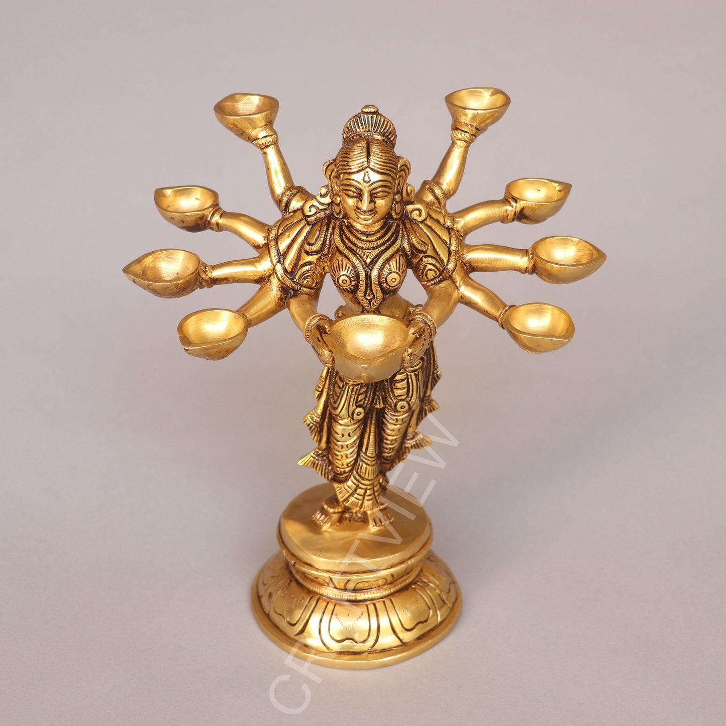 Brass Deeplakshmi – A Symbol of Prosperity, Light & Divine Grace