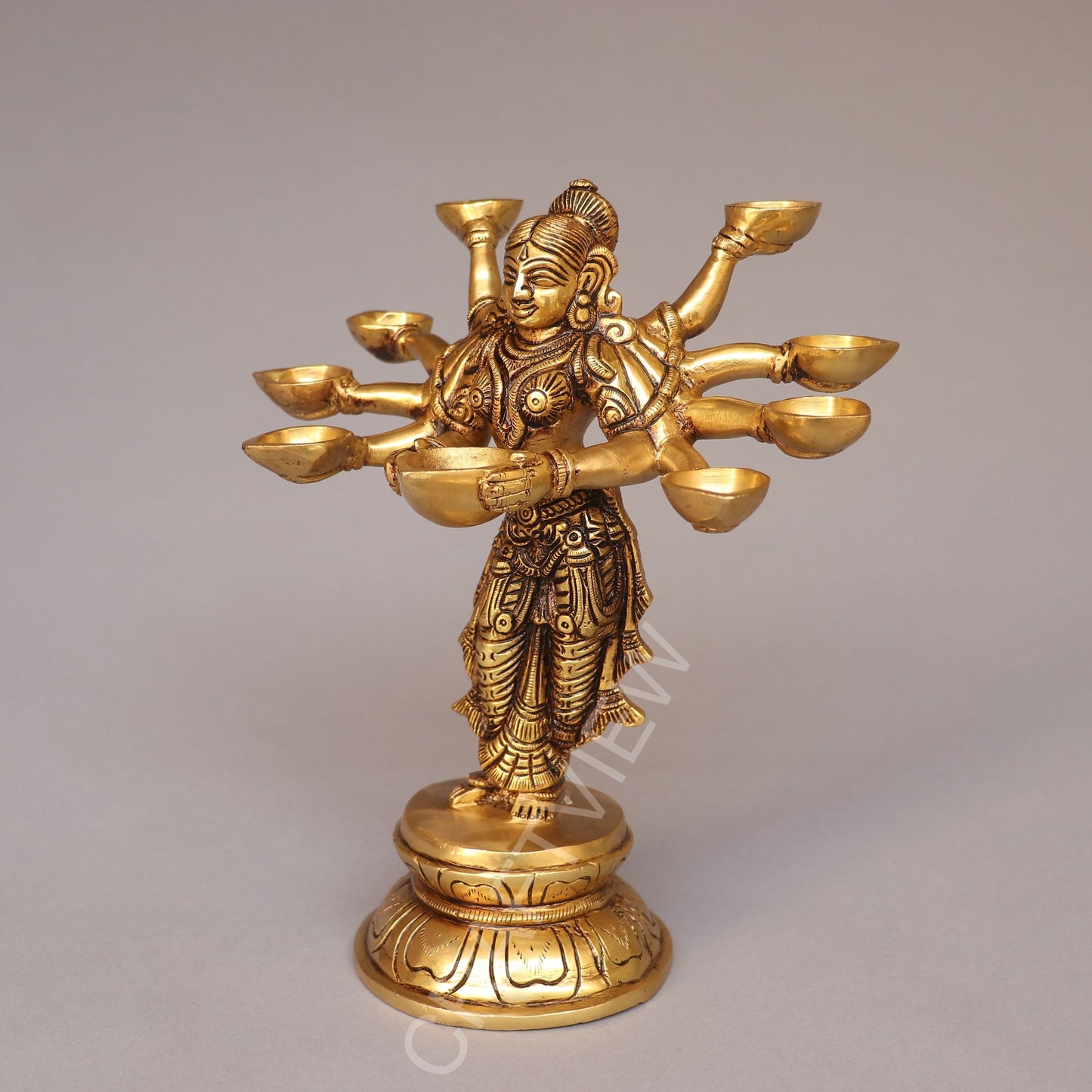 Brass Deeplakshmi – A Symbol of Prosperity, Light & Divine Grace