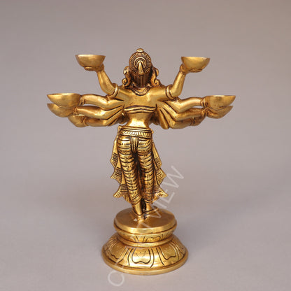 Brass Deeplakshmi – A Symbol of Prosperity, Light & Divine Grace