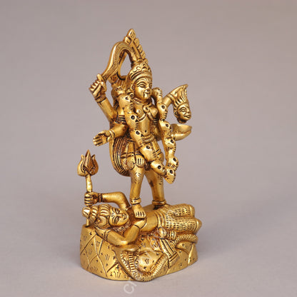 Brass Goddess Kali Idol