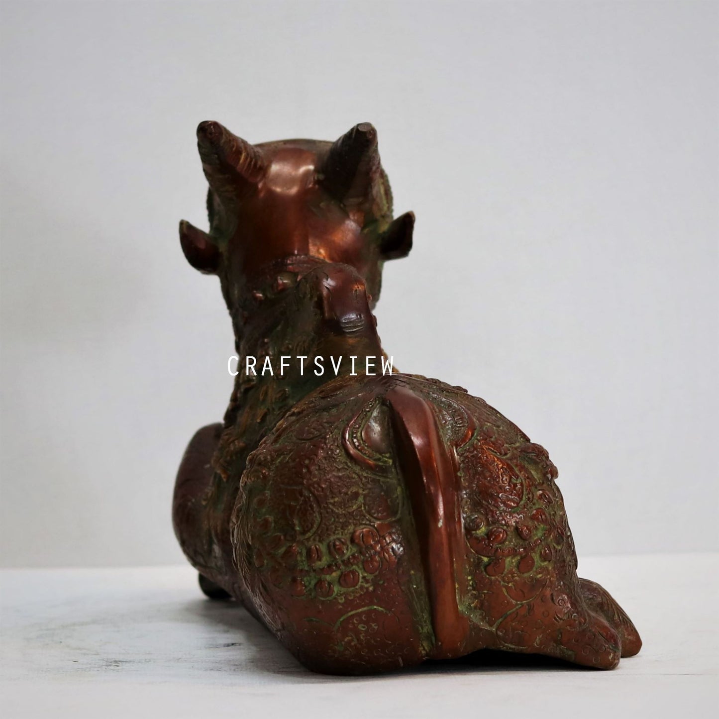 Brass Nandi Statue 6"