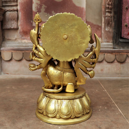 Brass Panchmukhi Hanuman Statue