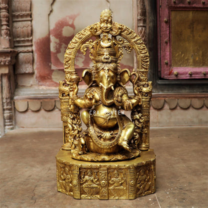 Brass Ganesh Statue 20"