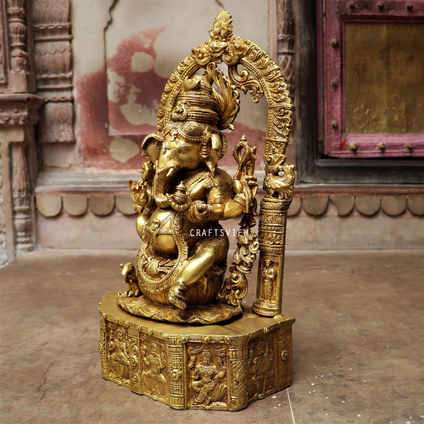 Brass Ganesh Statue 20"