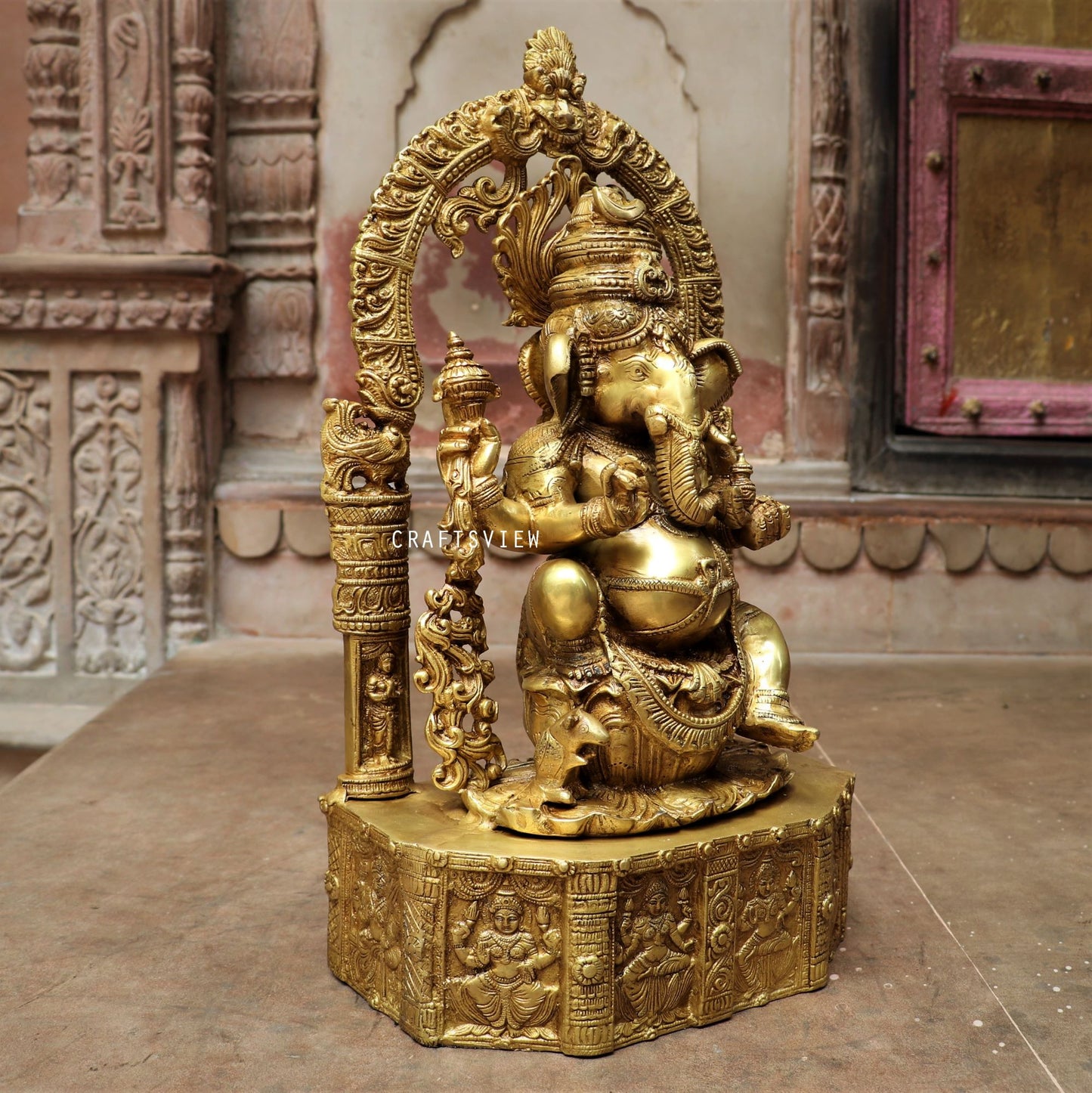 Brass Ganesh Statue 20"