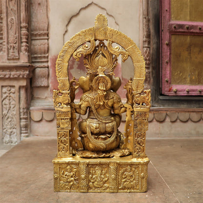 Brass Ganesh Statue 20"