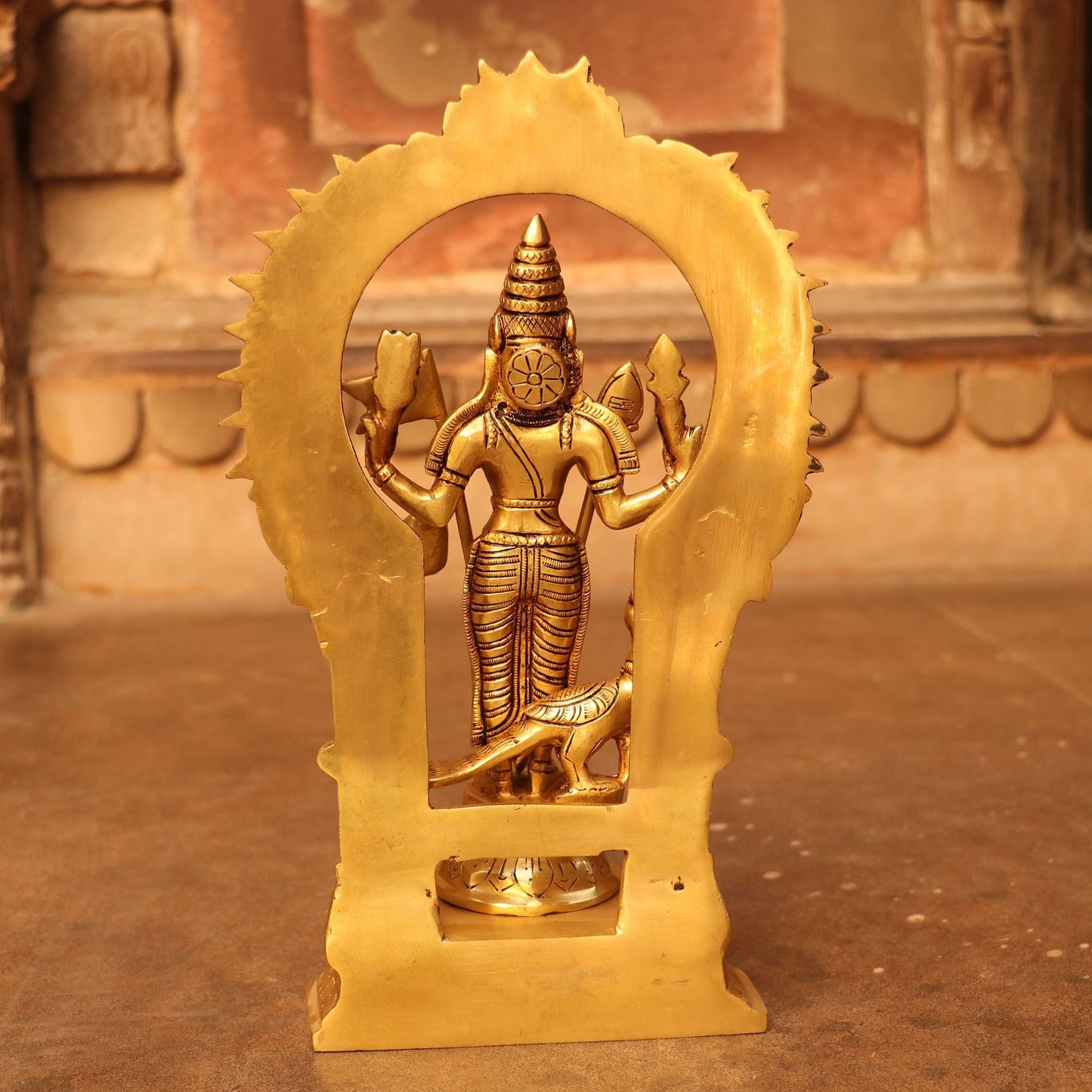 Brass Superfine (Karthikey) Murgan Statue With Prabhavali