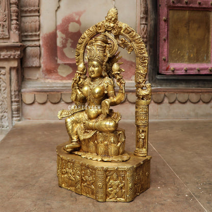 Brass Lakshmi Statue 19.7"