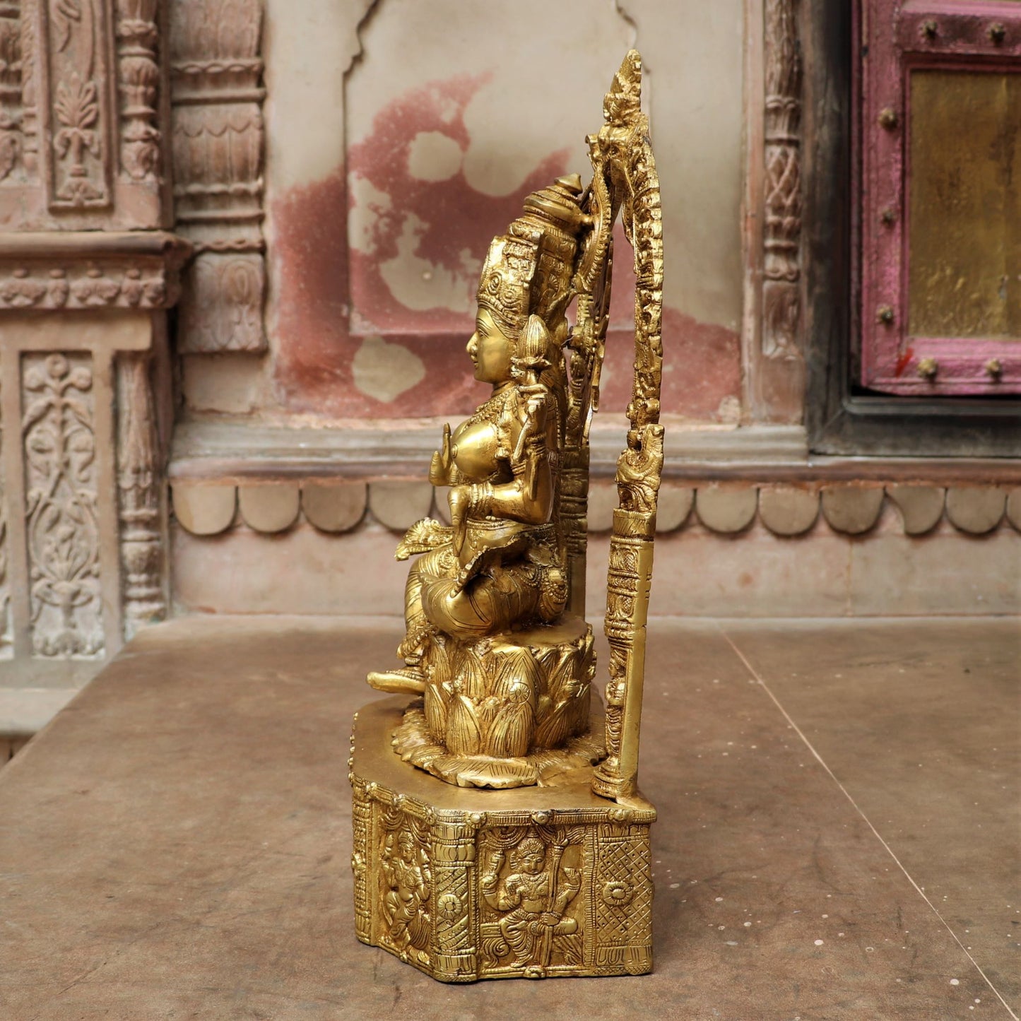 Brass Lakshmi Statue 19.7"