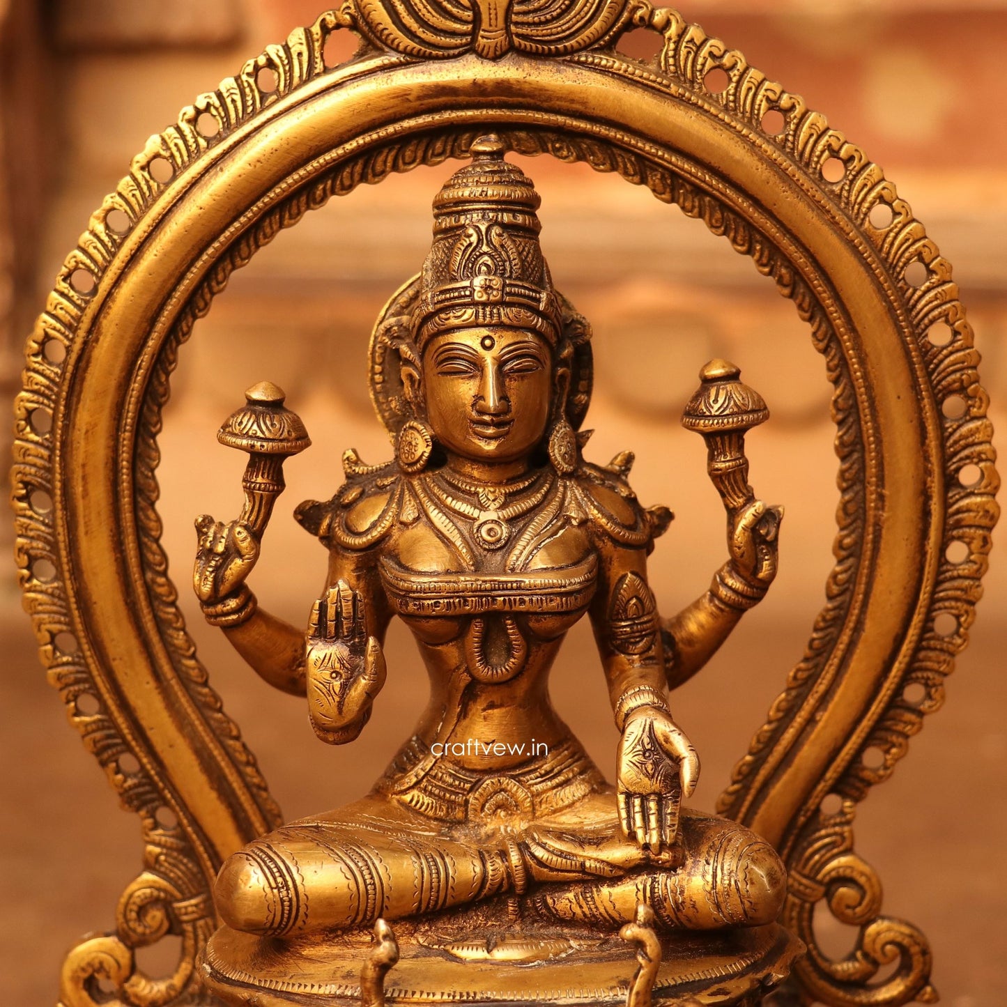 Brass Beautiful Lakshmi Ganesh Statues Fine Quality