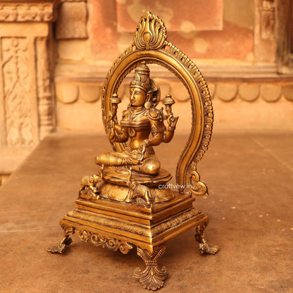 Brass Lakshmi Statue 13"