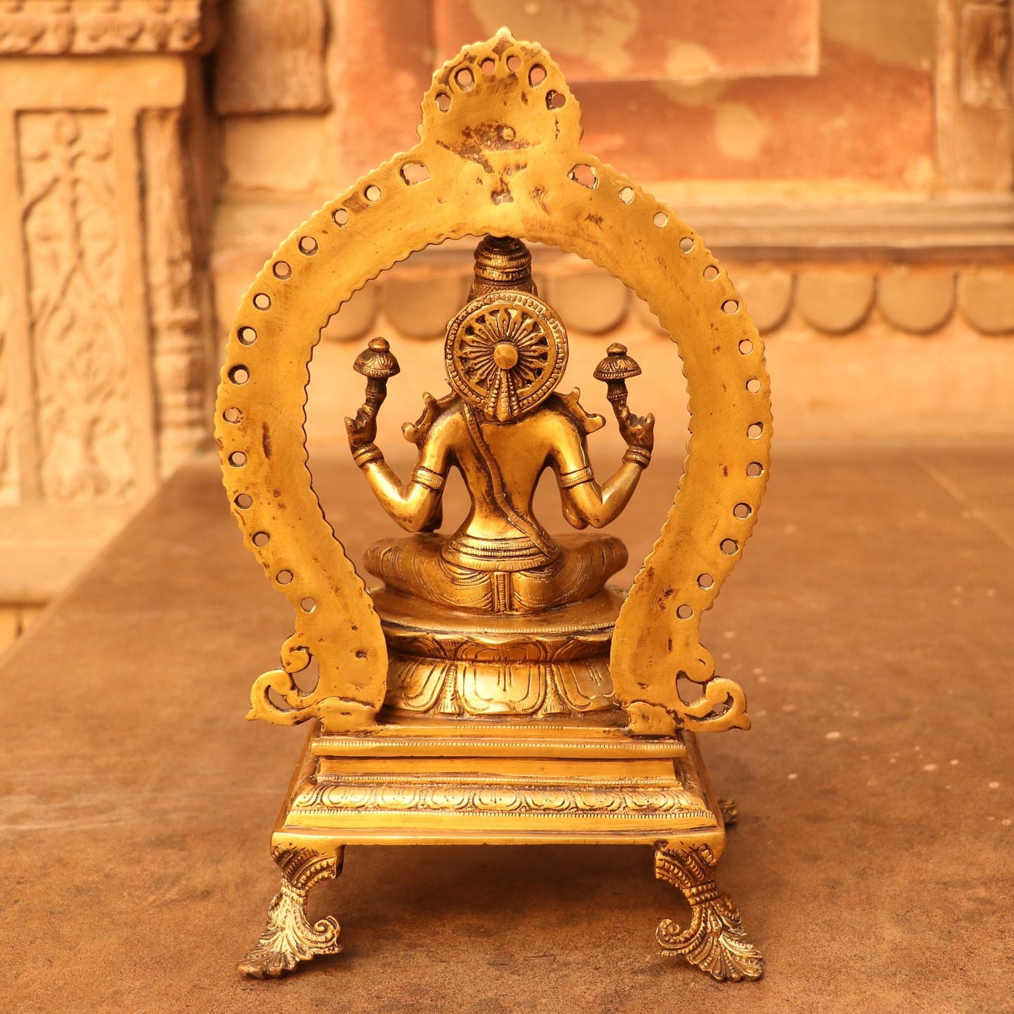 Brass Lakshmi Statue 13"