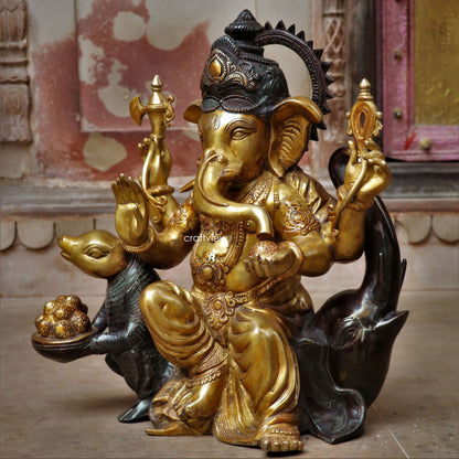 21" Brass superfine Lord Ganesh Statue