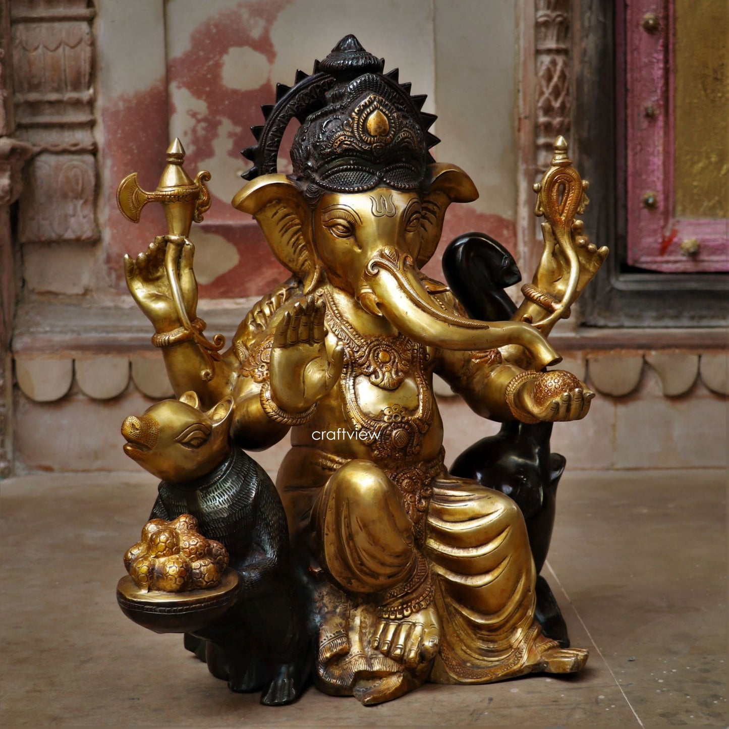 21" Brass superfine Lord Ganesh Statue