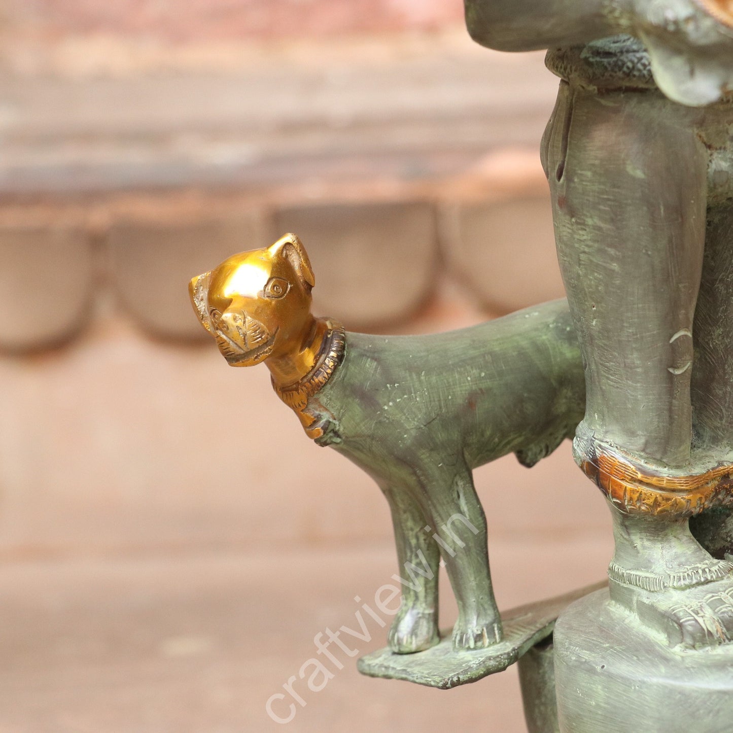 Brass Sculpture of Kaal Bhairava