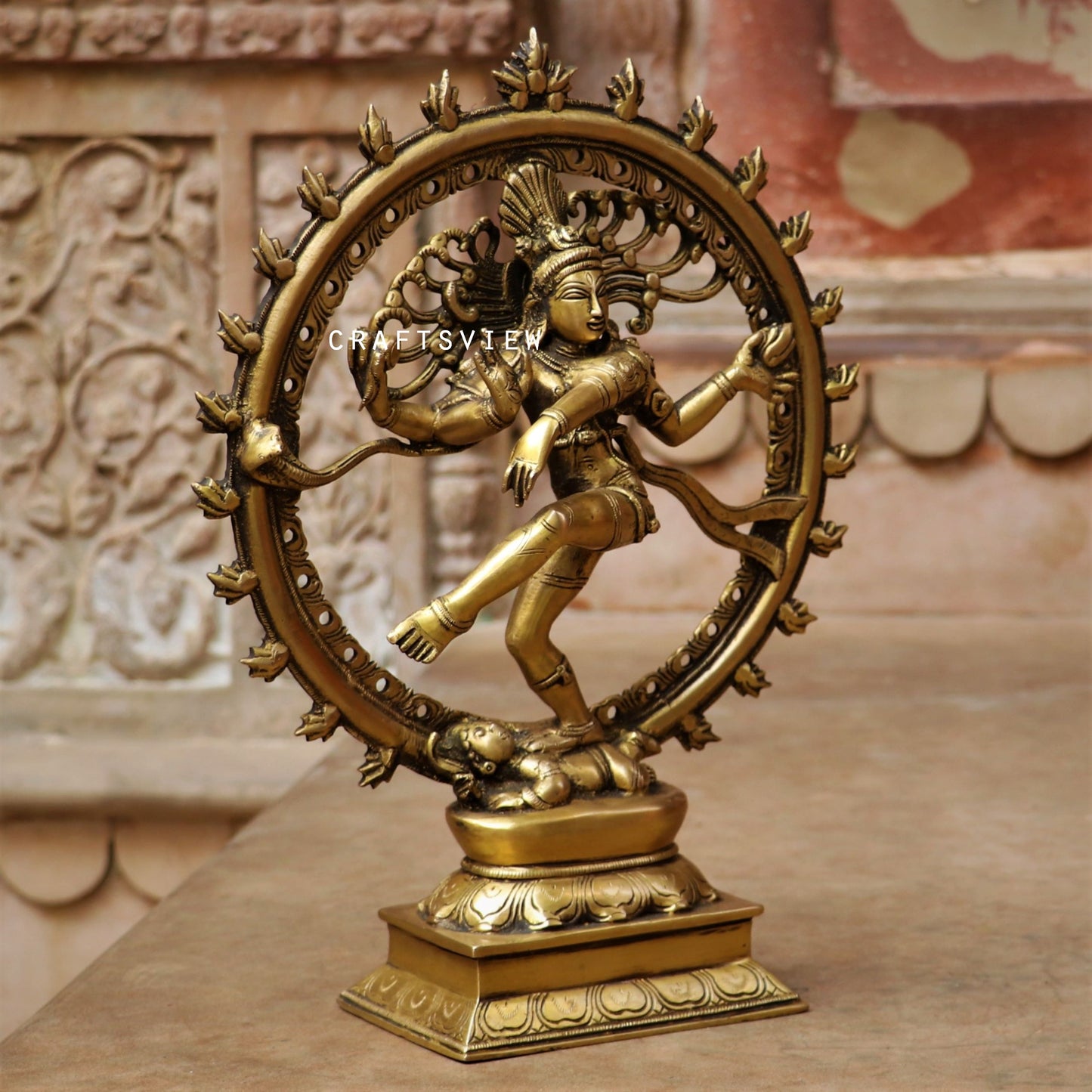 13" Brass Lord Natraj Statue