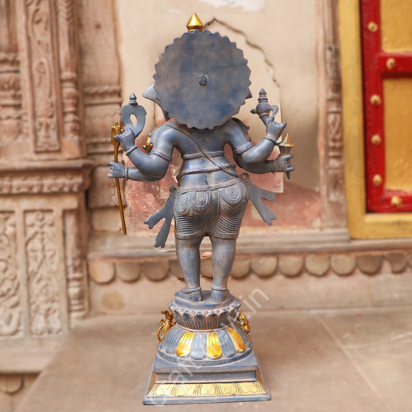 Brass Standing Lord Ganesha Statue