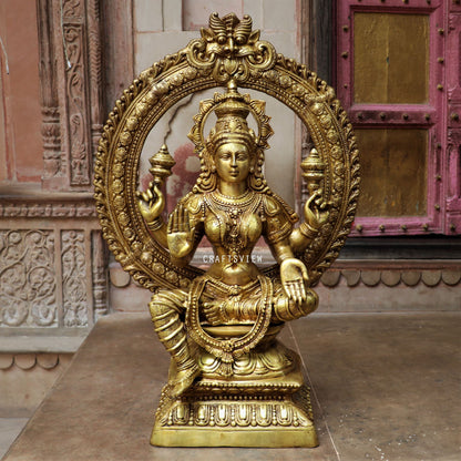 Brass Blessing Maa Lakshmi Idol